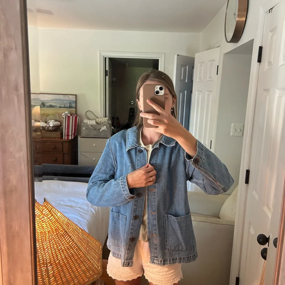 Vintage Old Navy Denim Chore Jacket - Picture 8 of 9